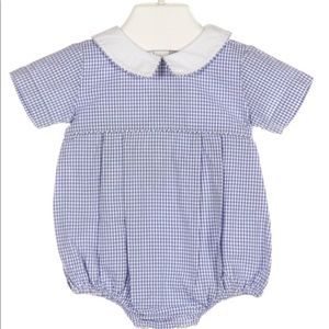 Monday’s Child Blue Seersucker Gingham Bubble